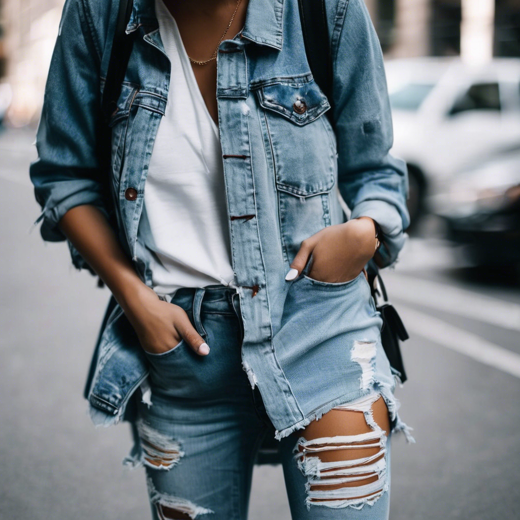 Distressed Light Wash Jeans