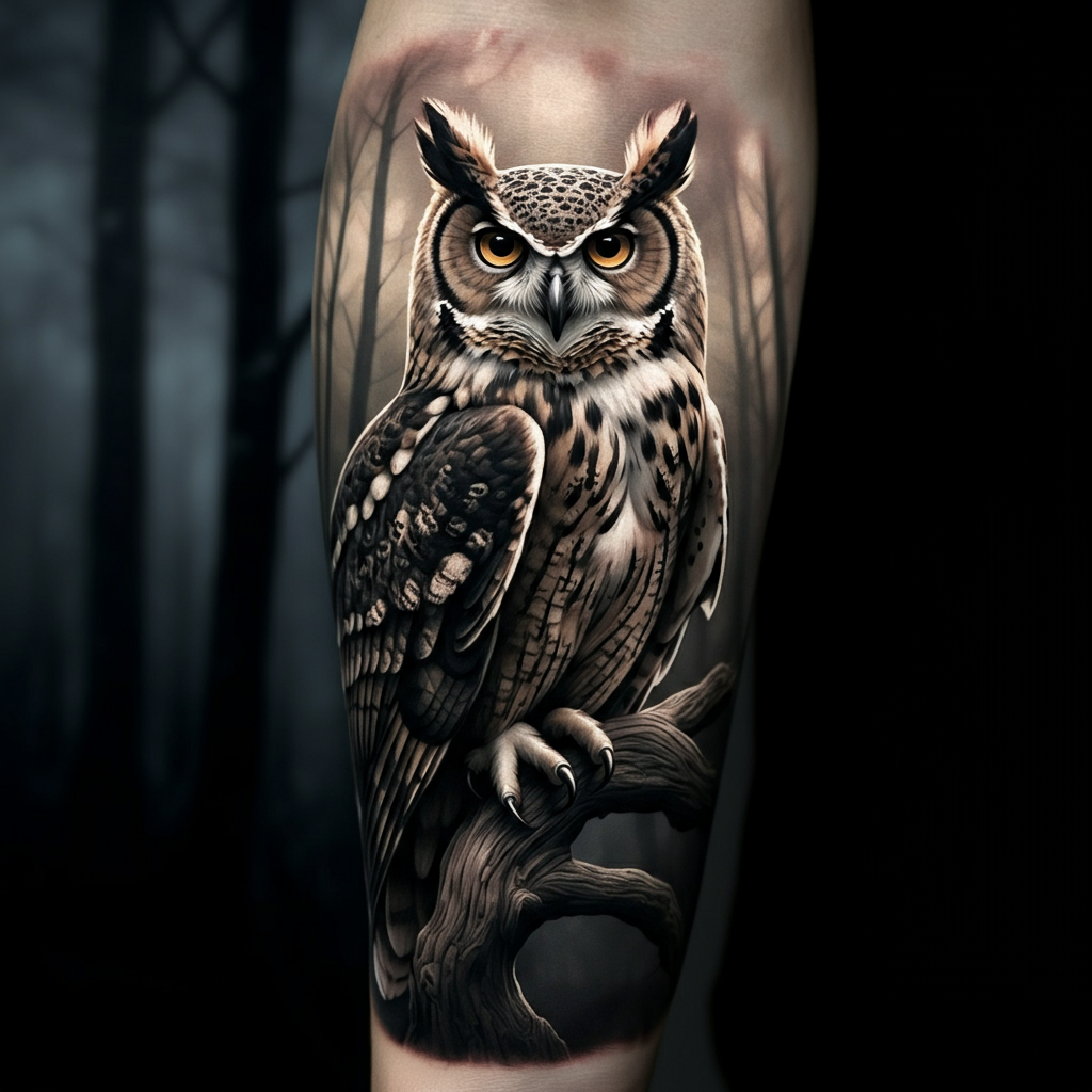 Black and Gray Realism sleeve tattoo