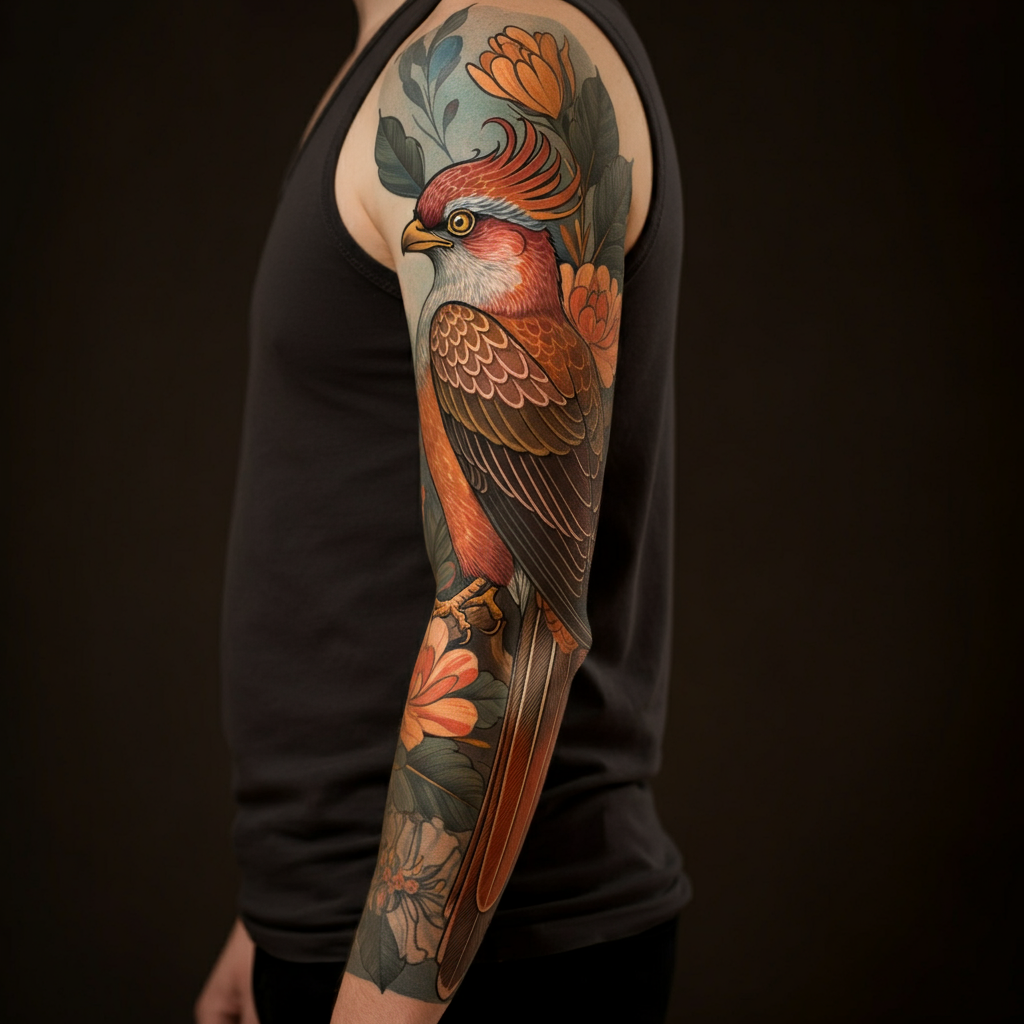 Neo-Traditional Sleeve Tattoo