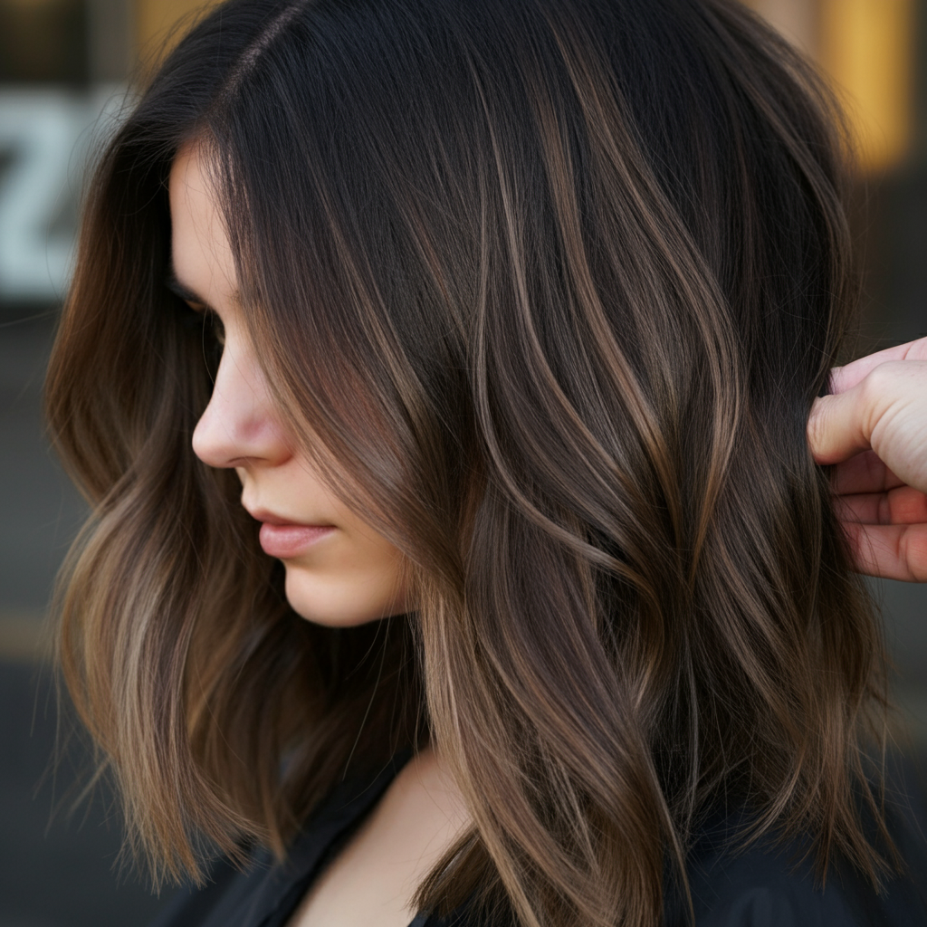 Light Burgundy/Burgundy Highlights