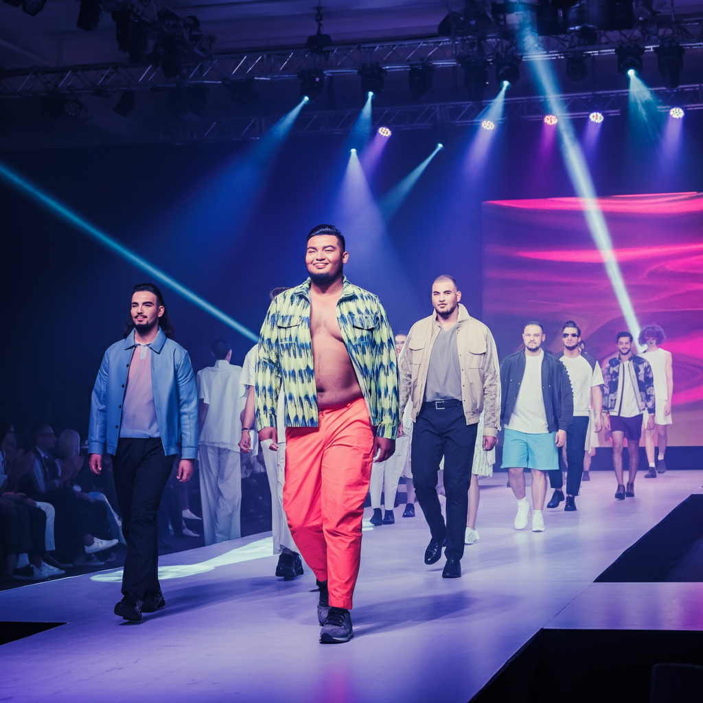 Plus-Size and Alternative Male Model