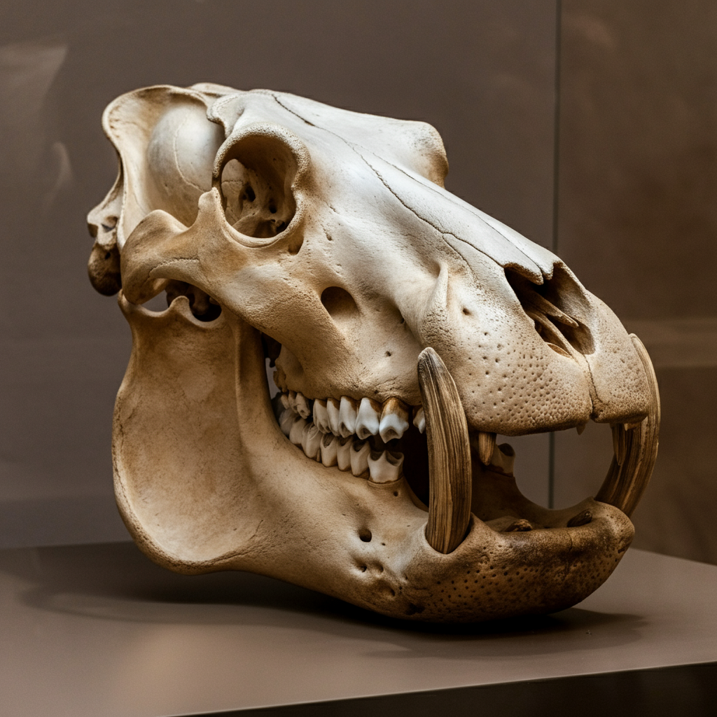 Hippo Skull Hippo Skull on Table