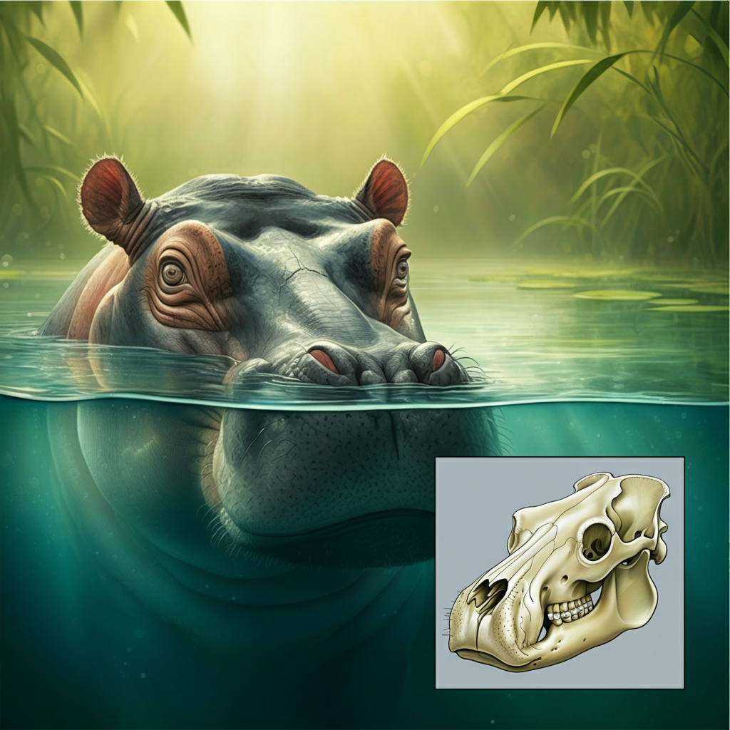 Hippo insie water and down right side have Hippo Skull09.732Z Hippo insie water and down right side have Hippo Skull